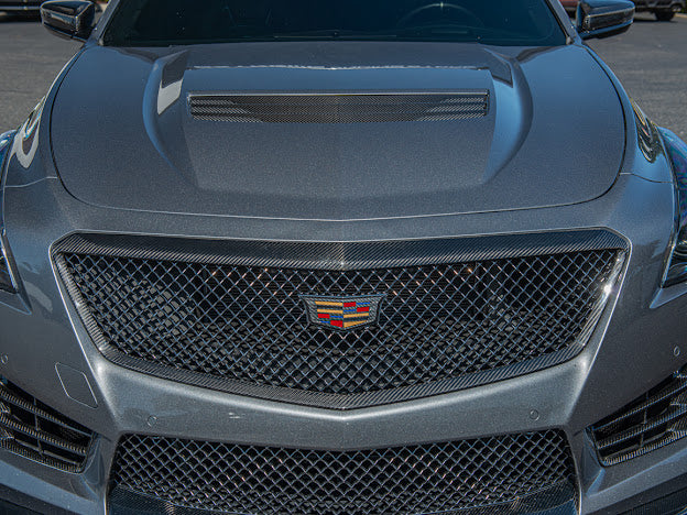 2016-2019 CTS-V V3 - CADILLAC CTS-V CARBON FIBER FRONT GRILLE TRIM MOLDING REPLACEMENT